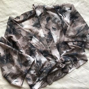 Tropical Cover Up Crop Top